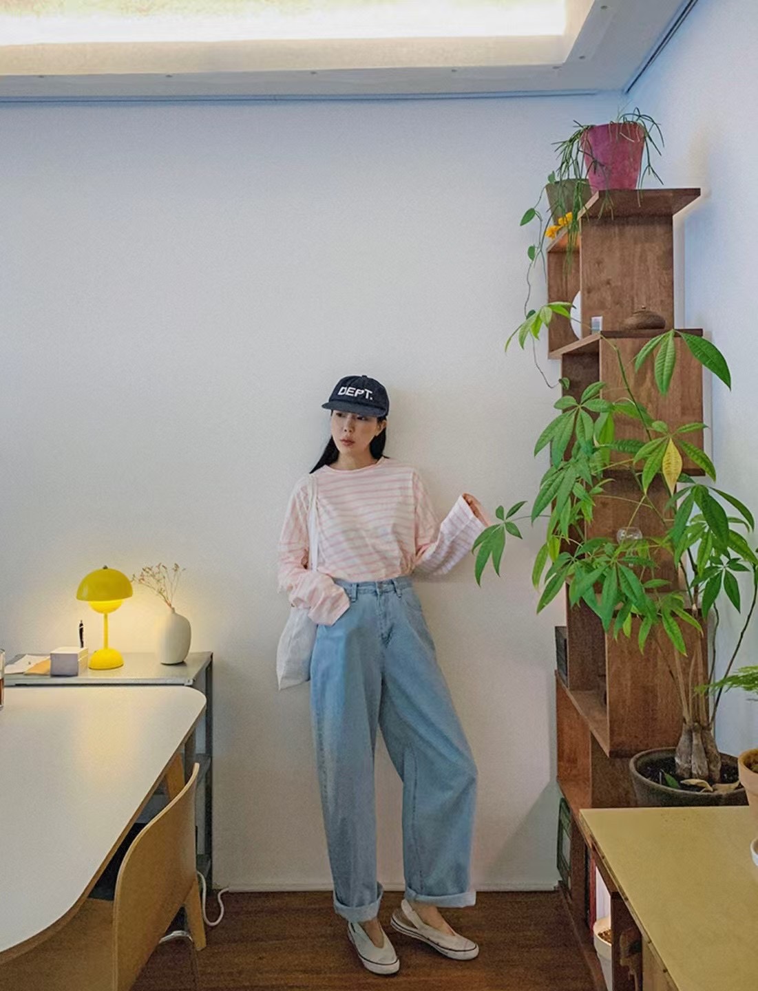 HAY-OT韓國直郵㊣女裝新款休閑人氣推薦熱賣25春夏長袖T恤HAY長袖T恤
