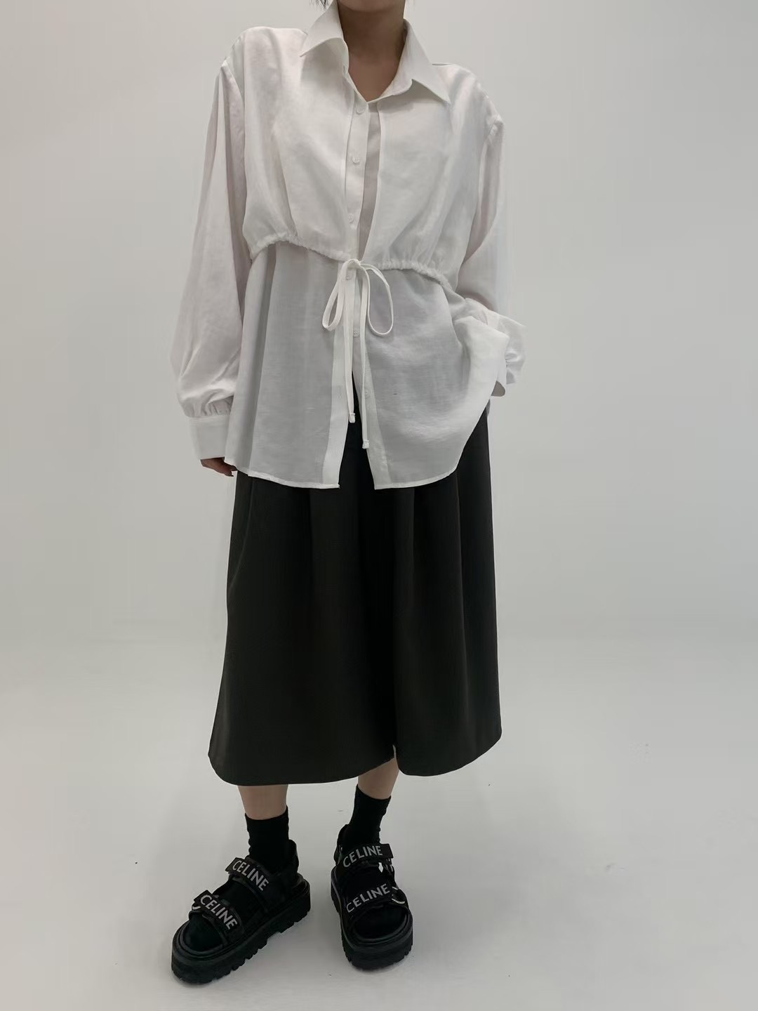 HAY-OT韓國㊣直郵東大門代購女裝新品熱賣時尚推薦襯衫蕾絲衫HAY襯衫/蕾絲衫