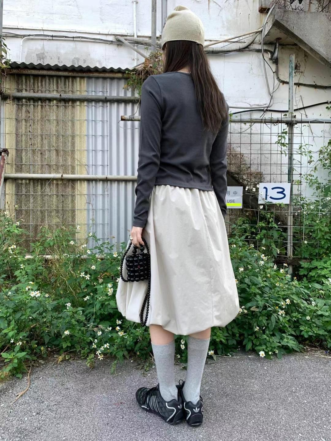 OURSTUDIO直郵韓國代購㊣女裝新品休閑熱賣人氣半身裙中短裙OURSTUDIO半身裙/中短裙