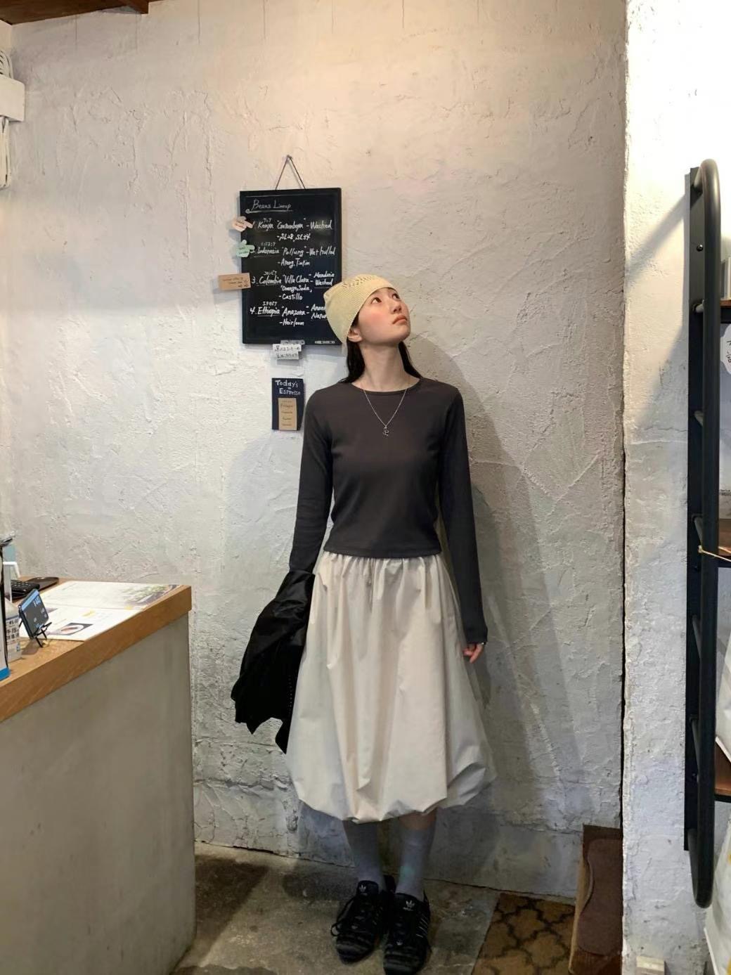 OURSTUDIO直郵韓國代購㊣女裝新品休閑熱賣人氣半身裙中短裙OURSTUDIO半身裙/中短裙