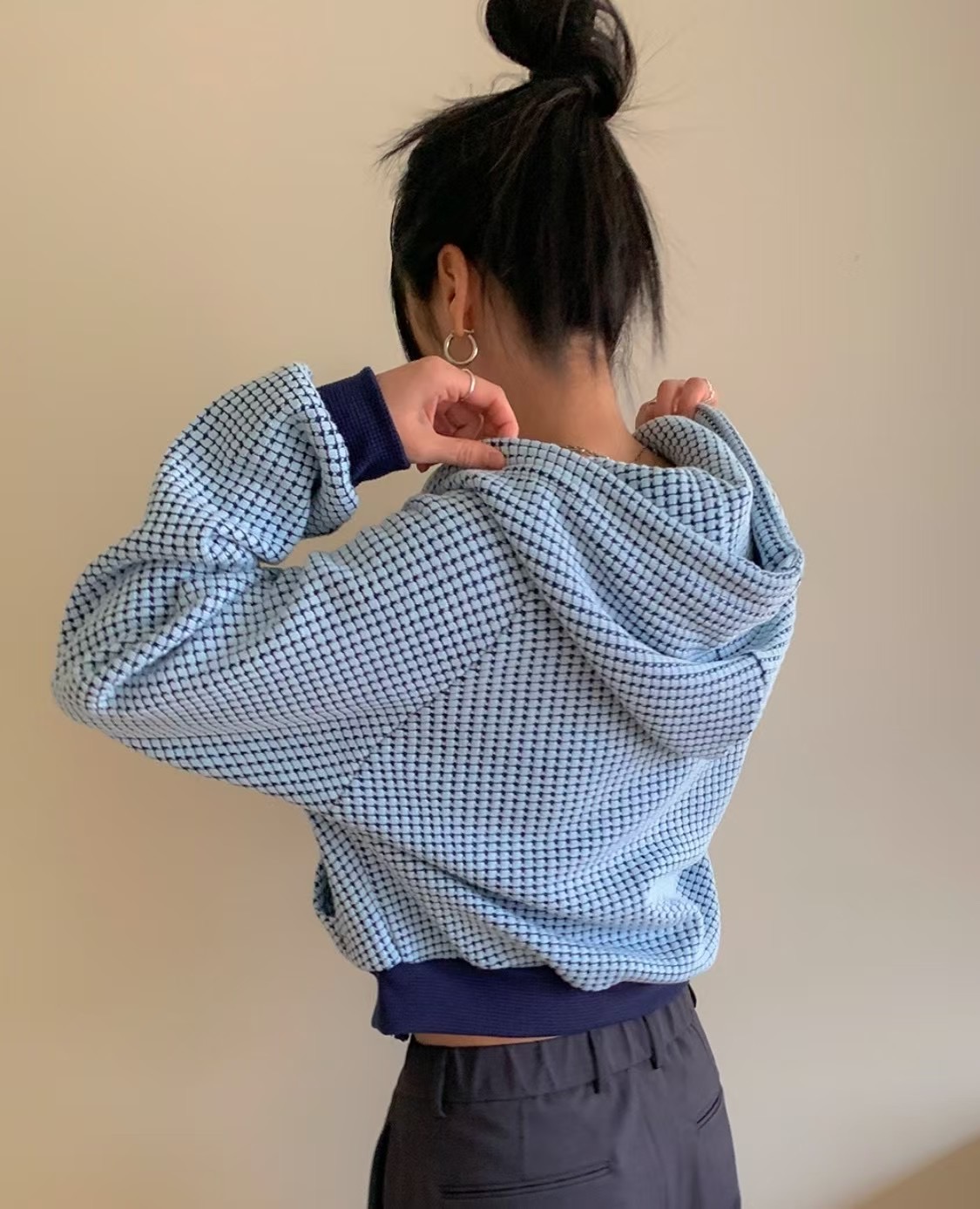 BRILLIANT直郵韓國代購㊣女裝新款熱賣人氣25春夏衛衣拉鏈連帽BRILLIANT衛衣