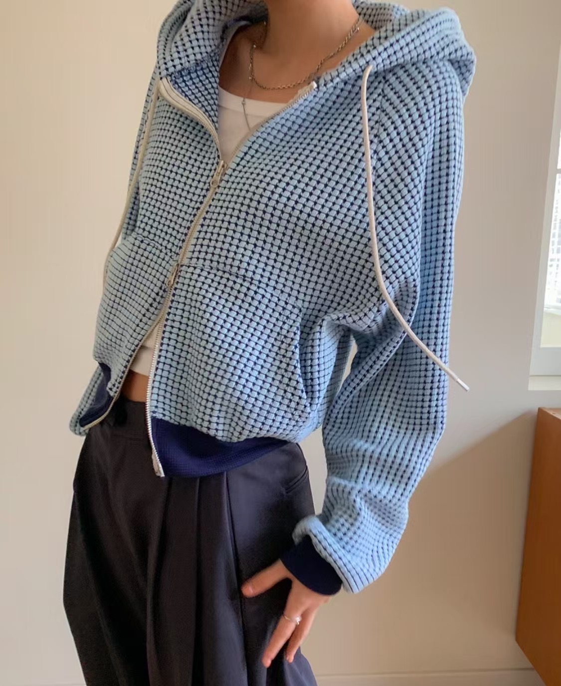 BRILLIANT直郵韓國代購㊣女裝新款熱賣人氣25春夏衛衣拉鏈連帽BRILLIANT衛衣