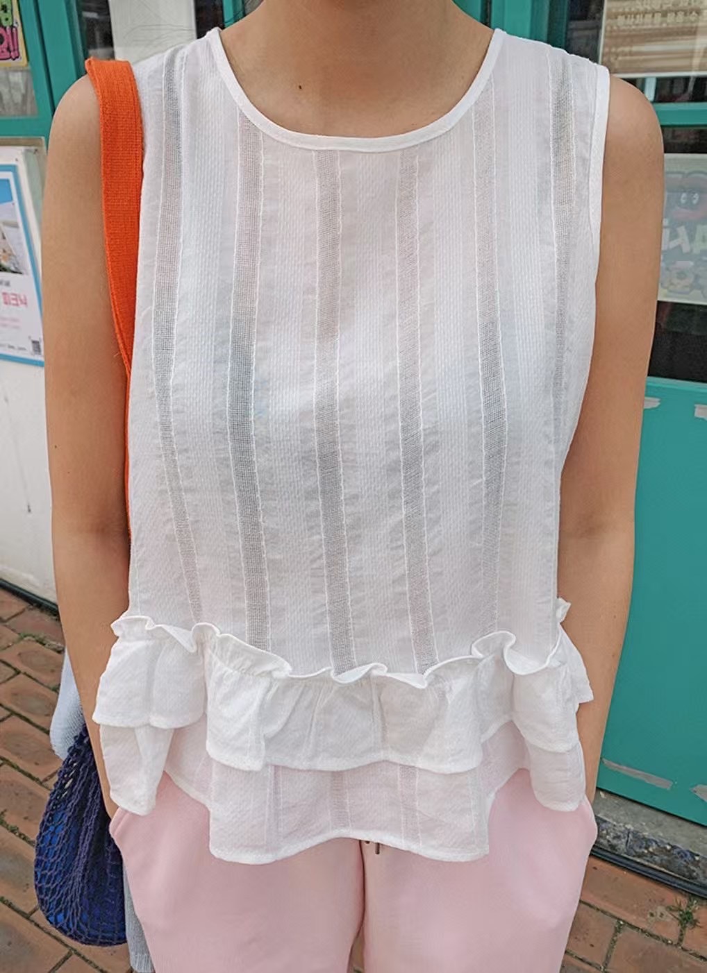 HAY-OT韓國㊣直郵東大門代購女裝新品人氣休閑熱賣吊帶背心HAY吊帶/背心