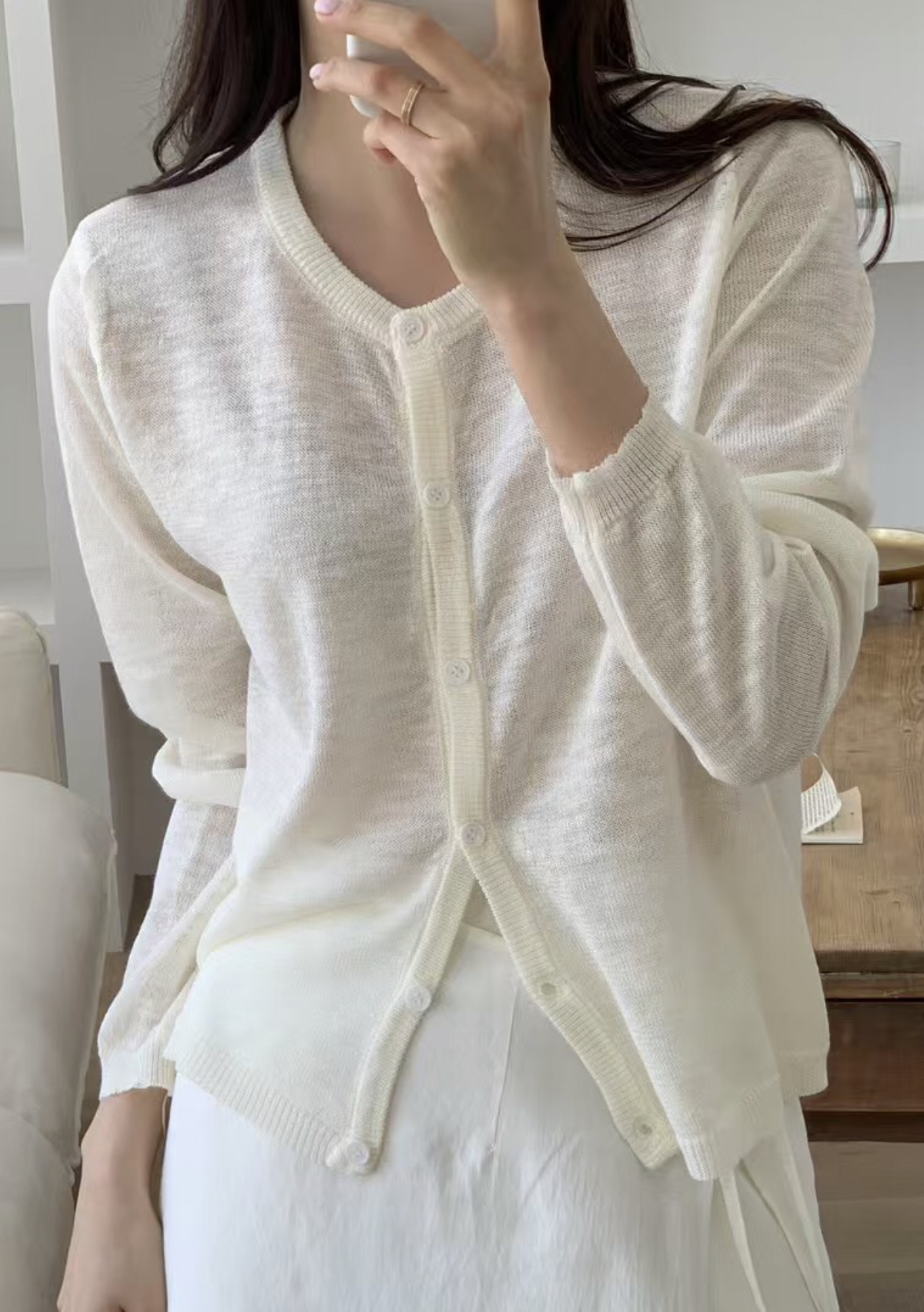 BENEFIT韓國㊣直郵東大門代購女裝新品時尚熱賣25春夏針織衫亞麻BENEFIT針織衫