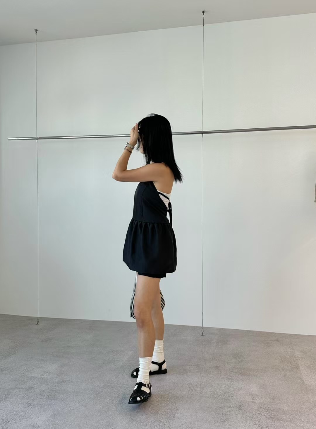 TOATEE韓國直郵㊣東大門實拍女裝新款推薦時尚吊帶背心緞面TOATEE吊帶/背心