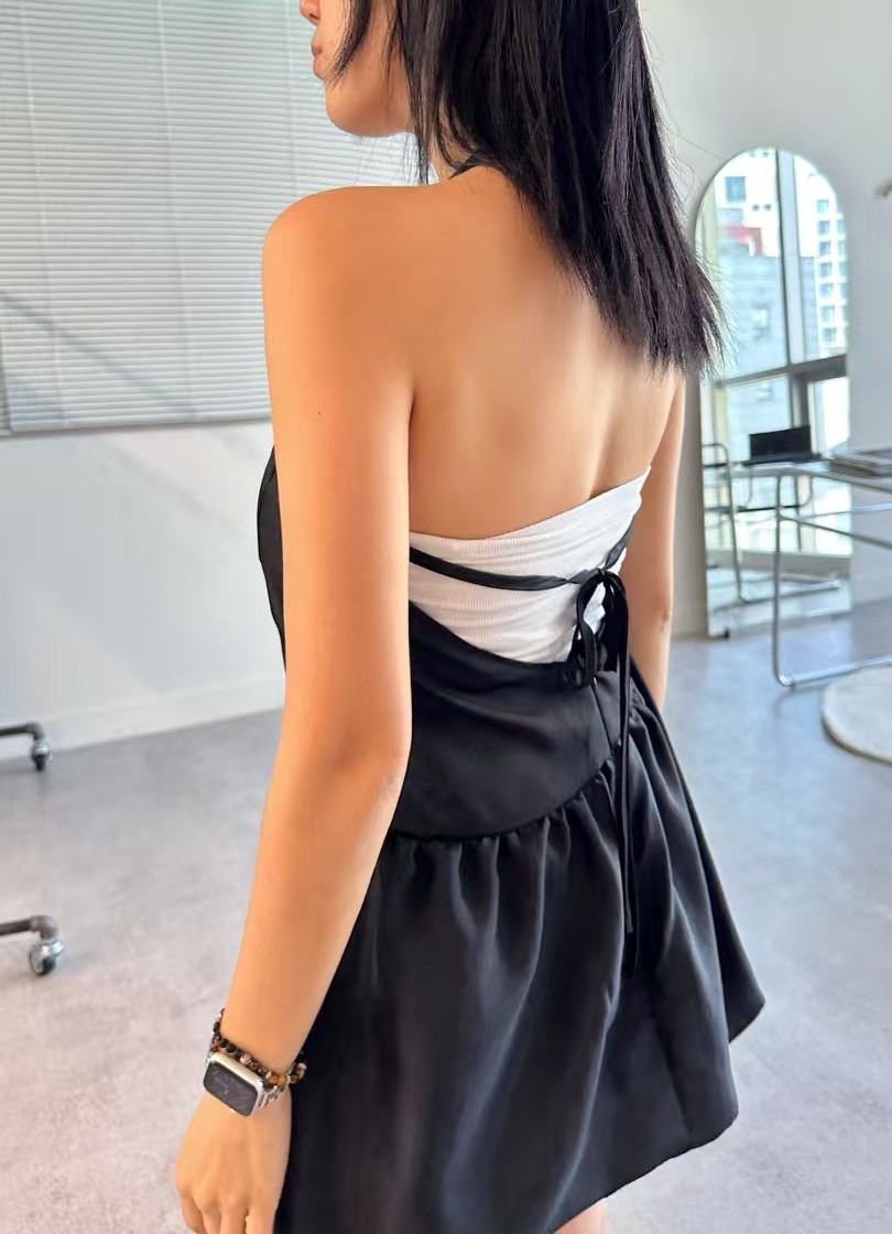TOATEE韓國直郵㊣東大門實拍女裝新款推薦時尚吊帶背心緞面TOATEE吊帶/背心