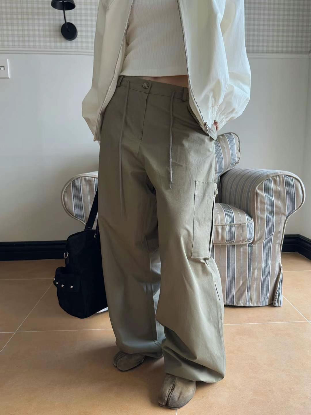 OURSTUDIO韓國直郵㊣東大門實拍女裝新款推薦人氣休閑褲紐扣OURSTUDIO休閑褲