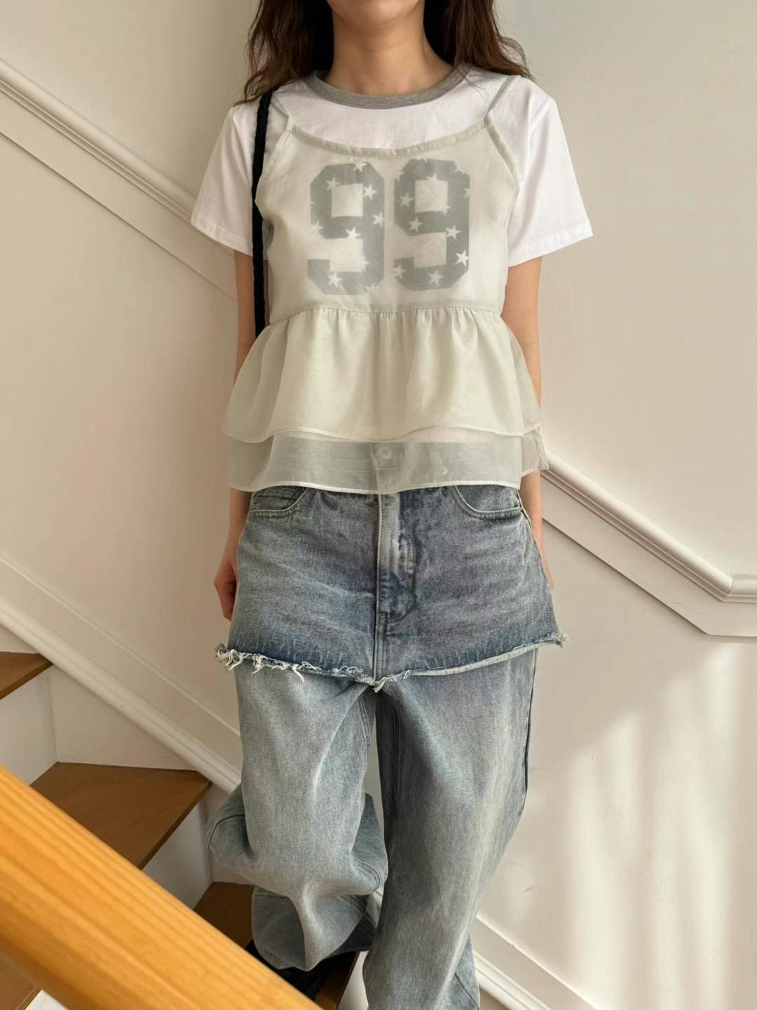 OURSTUDIO韓國直郵㊣女裝新款熱賣推薦休閑時尚人氣吊帶背心OURSTUDIO吊帶/背心
