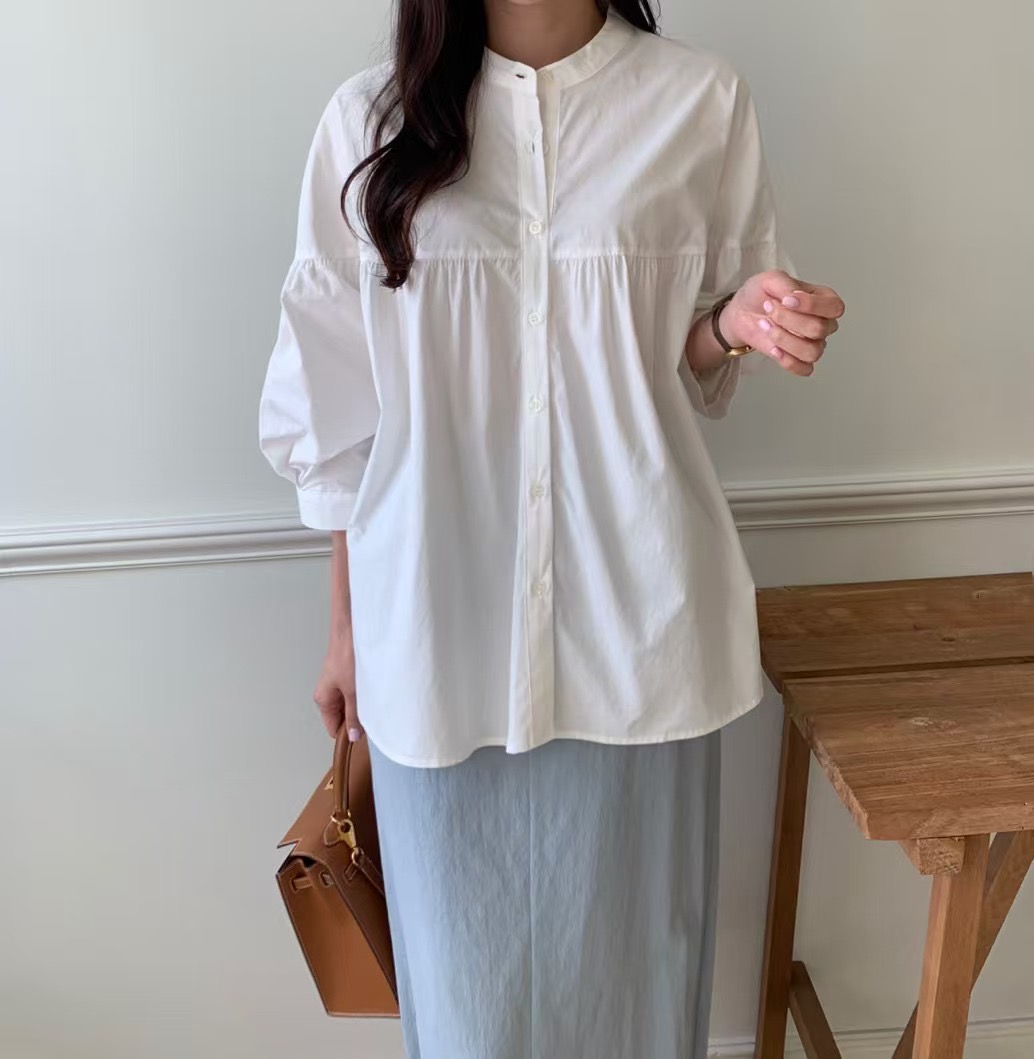 LUCKY ROOM韓國㊣直郵東大門代購女裝新品25春夏襯衫蕾絲衫LUCKY ROOM襯衫/蕾絲衫圖色2