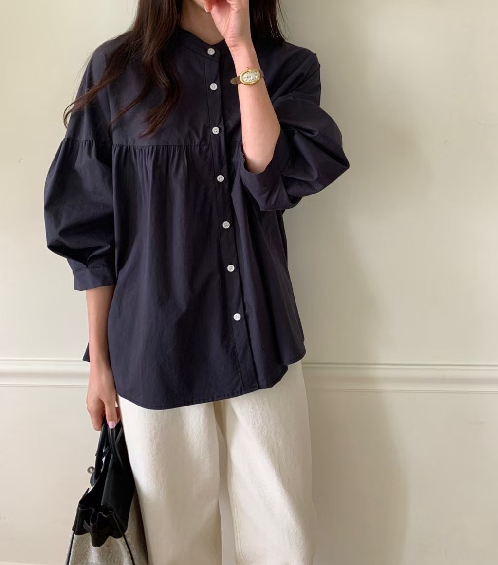 LUCKY ROOM韓國㊣直郵東大門代購女裝新品25春夏襯衫蕾絲衫LUCKY ROOM襯衫/蕾絲衫圖色3