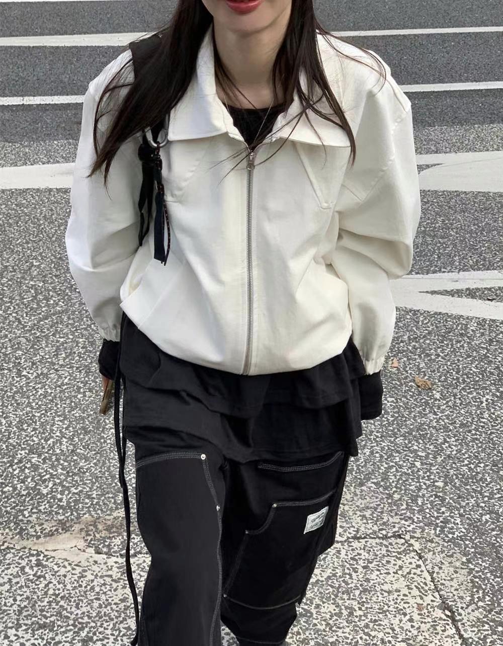 OURSTUDIO直郵韓國代購㊣女裝新品25春夏人氣休閑推薦熱賣夾克OURSTUDIO夾克