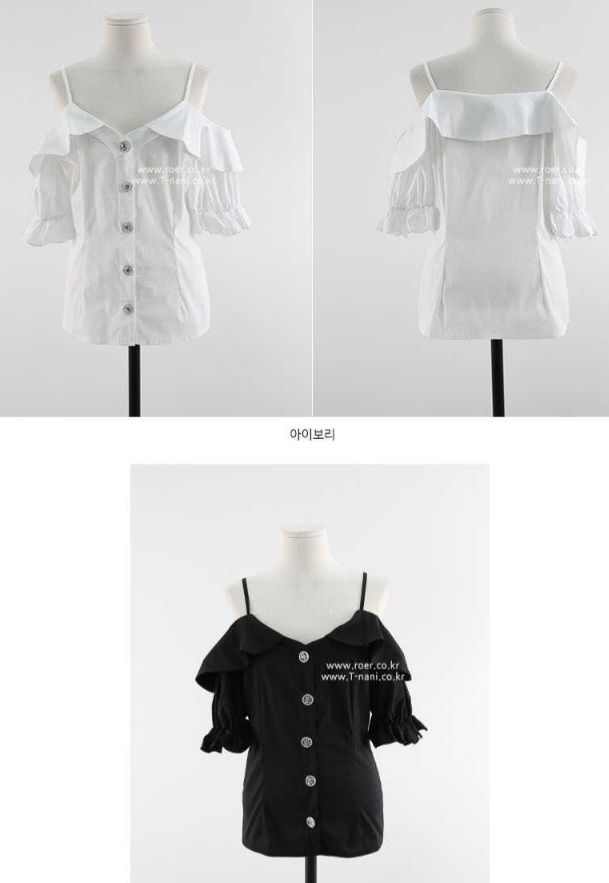 火Ⅱ-화투-T韓國直郵㊣東大門實拍女裝新品熱賣襯衫蕾絲衫火Ⅱ襯衫/蕾絲衫
