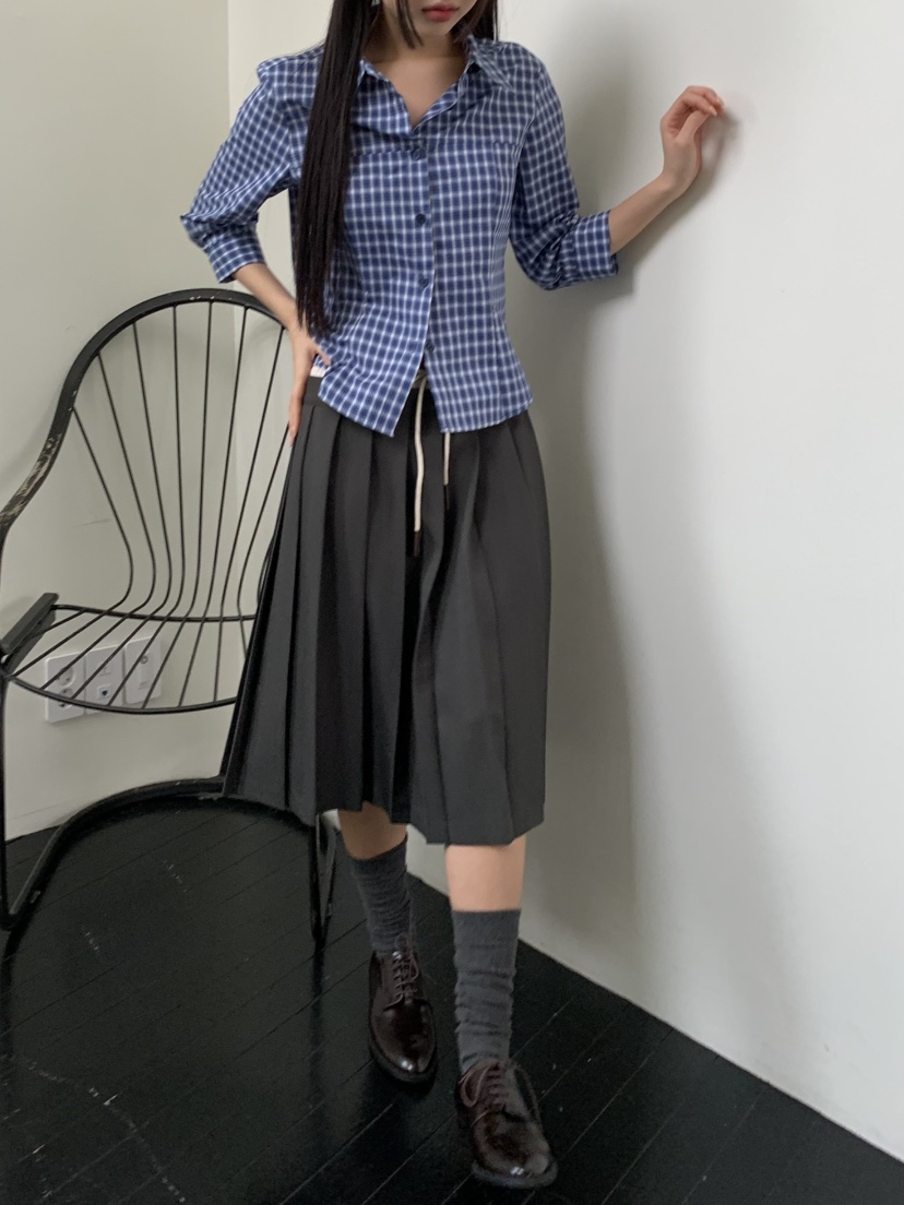 MURMUR韓國直郵㊣東大門實拍女裝新款休閑人氣推薦襯衫蕾絲衫MURMUR襯衫/蕾絲衫
