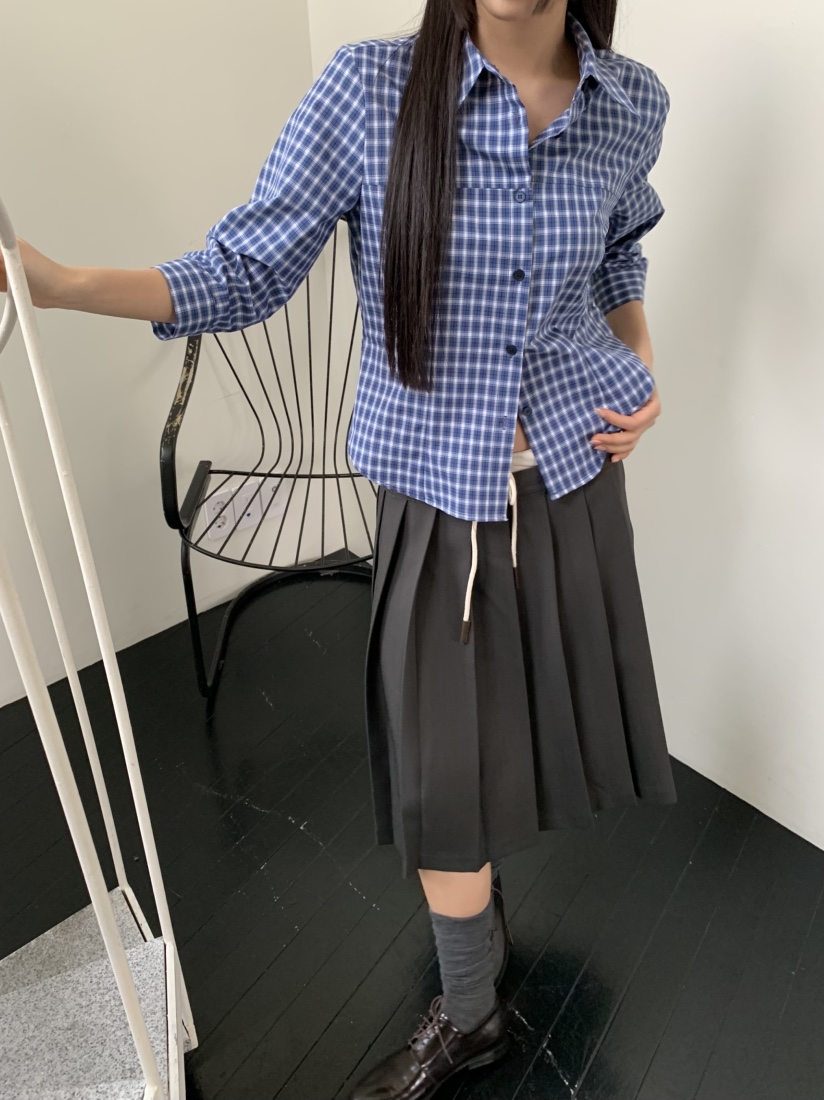 MURMUR韓國直郵㊣東大門實拍女裝新款休閑人氣推薦襯衫蕾絲衫MURMUR襯衫/蕾絲衫