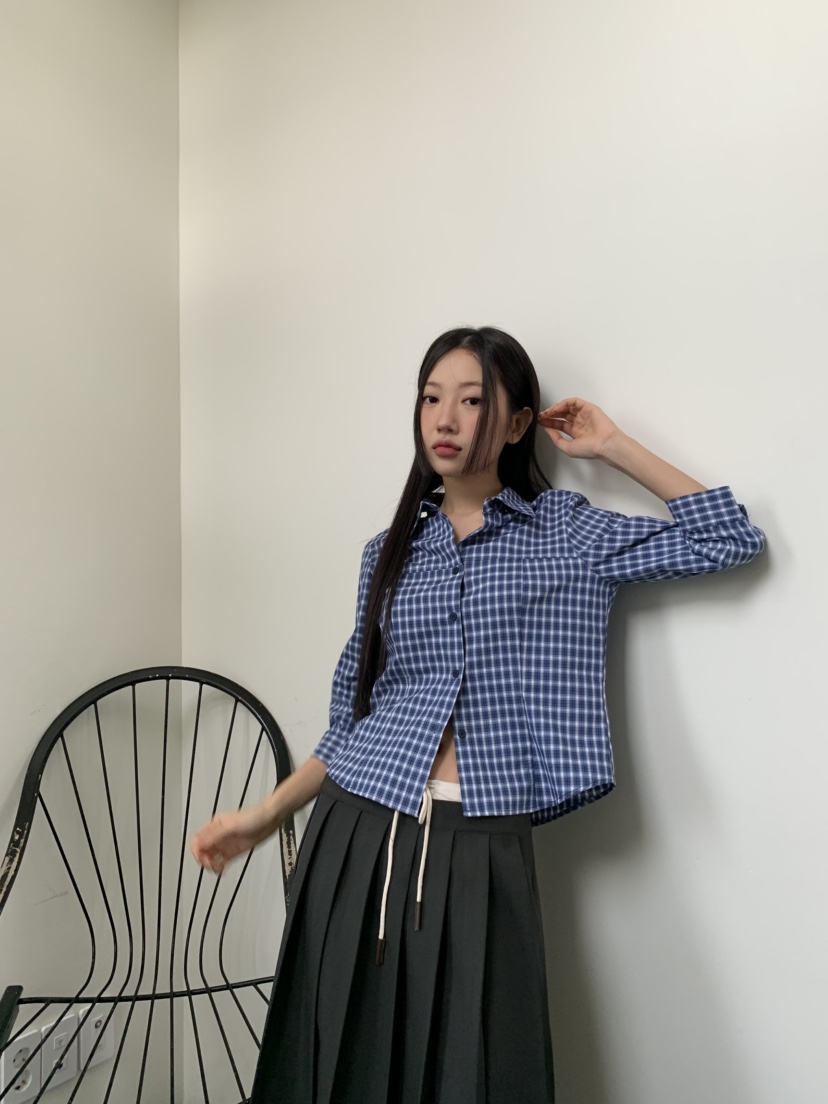 MURMUR韓國直郵㊣東大門實拍女裝新款休閑人氣推薦襯衫蕾絲衫MURMUR襯衫/蕾絲衫