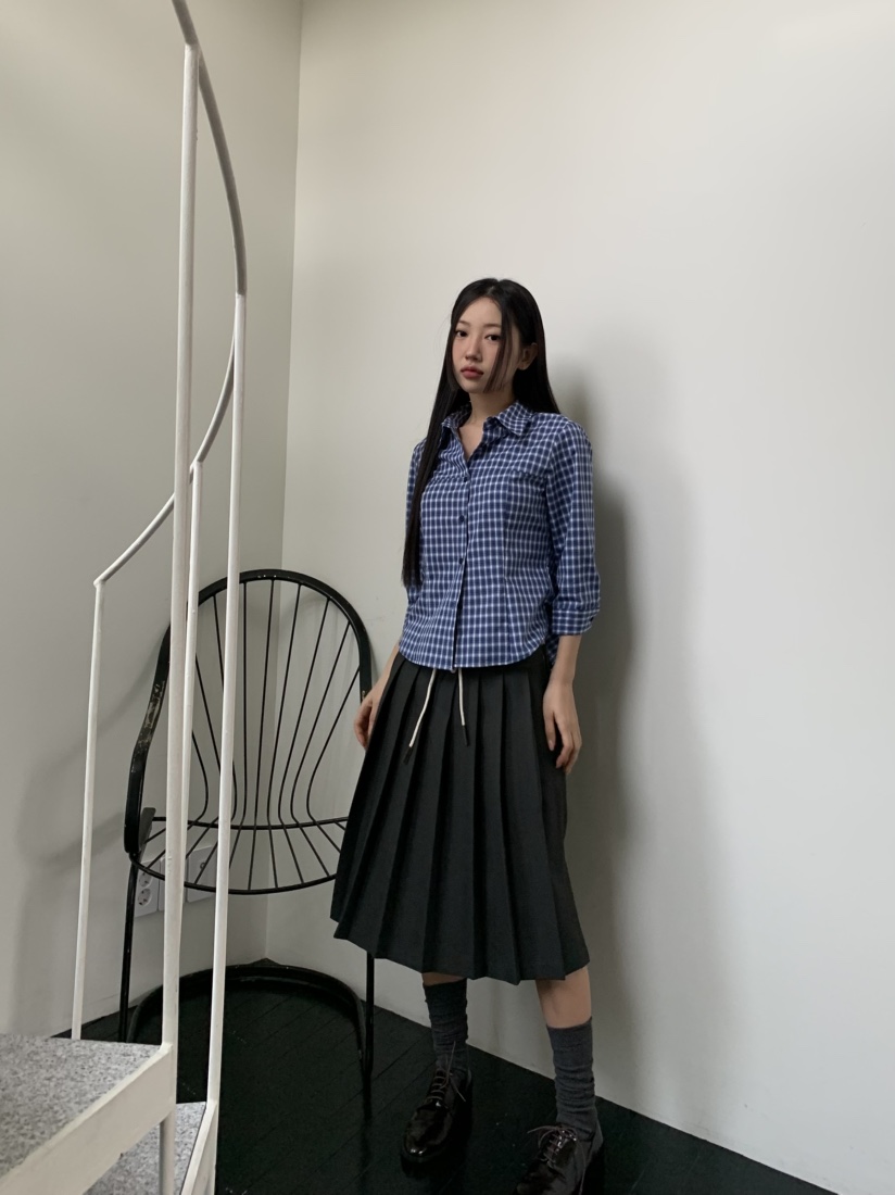 MURMUR韓國直郵㊣東大門實拍女裝新款休閑人氣推薦襯衫蕾絲衫MURMUR襯衫/蕾絲衫