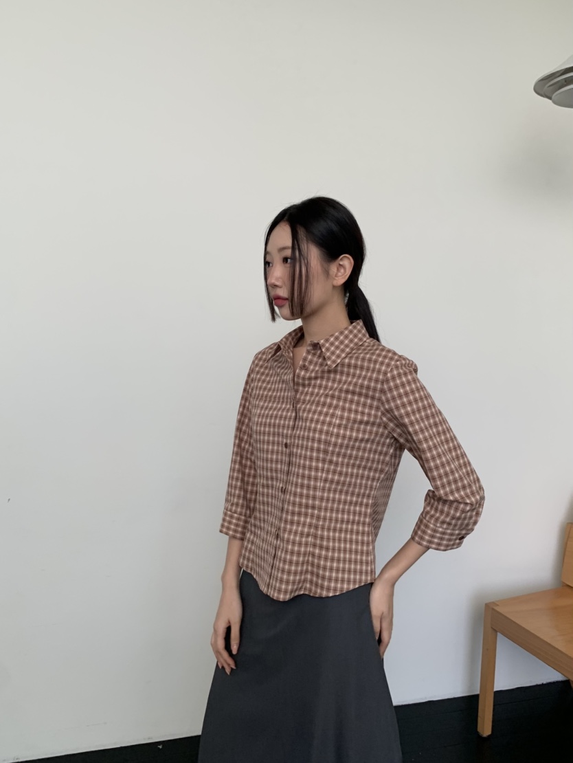 MURMUR韓國直郵㊣東大門實拍女裝新款休閑人氣推薦襯衫蕾絲衫MURMUR襯衫/蕾絲衫