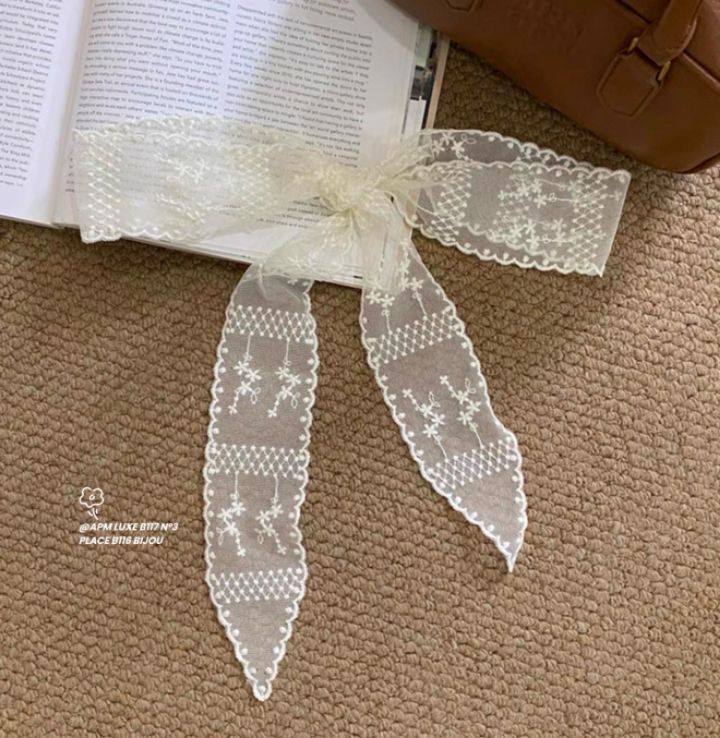 N3韓國直郵㊣女裝新品熱賣25春夏人氣時尚休閑圍巾披肩蕾絲N3圍巾/披肩圖色2