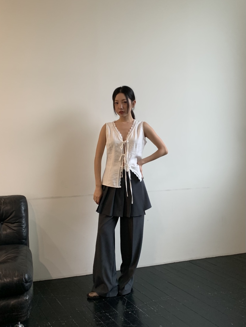 MURMUR韓國㊣直郵東大門代購女裝新款25春夏時尚休閑吊帶背心MURMUR吊帶/背心