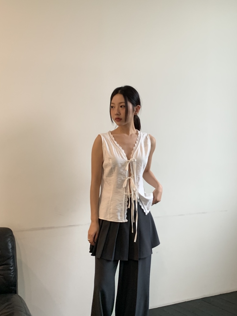 MURMUR韓國㊣直郵東大門代購女裝新款25春夏時尚休閑吊帶背心MURMUR吊帶/背心