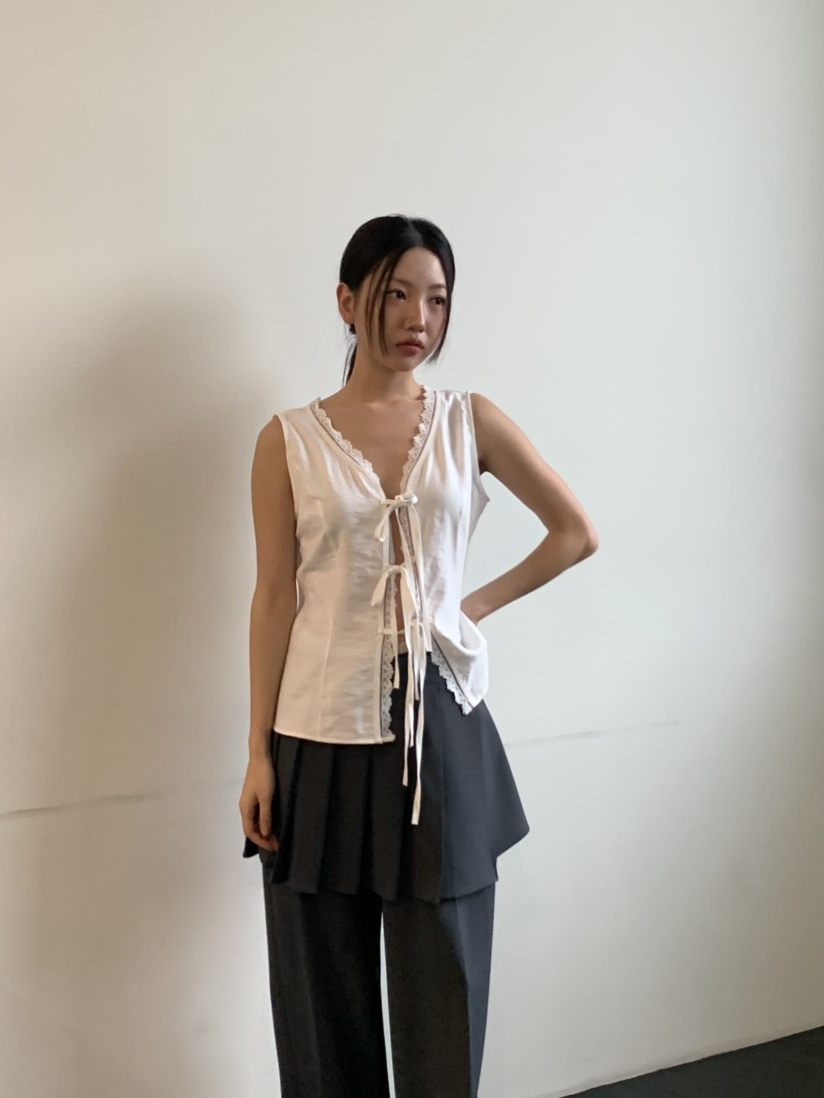 MURMUR韓國㊣直郵東大門代購女裝新款25春夏時尚休閑吊帶背心MURMUR吊帶/背心