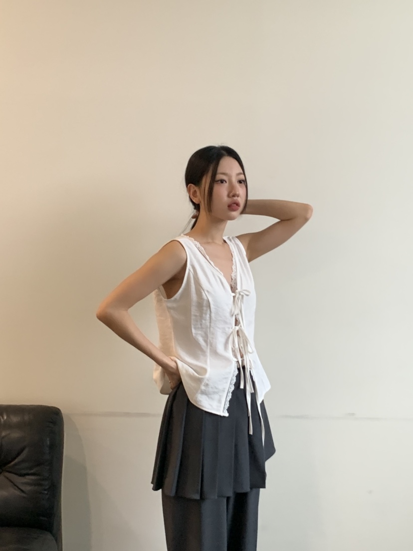 MURMUR韓國㊣直郵東大門代購女裝新款25春夏時尚休閑吊帶背心MURMUR吊帶/背心
