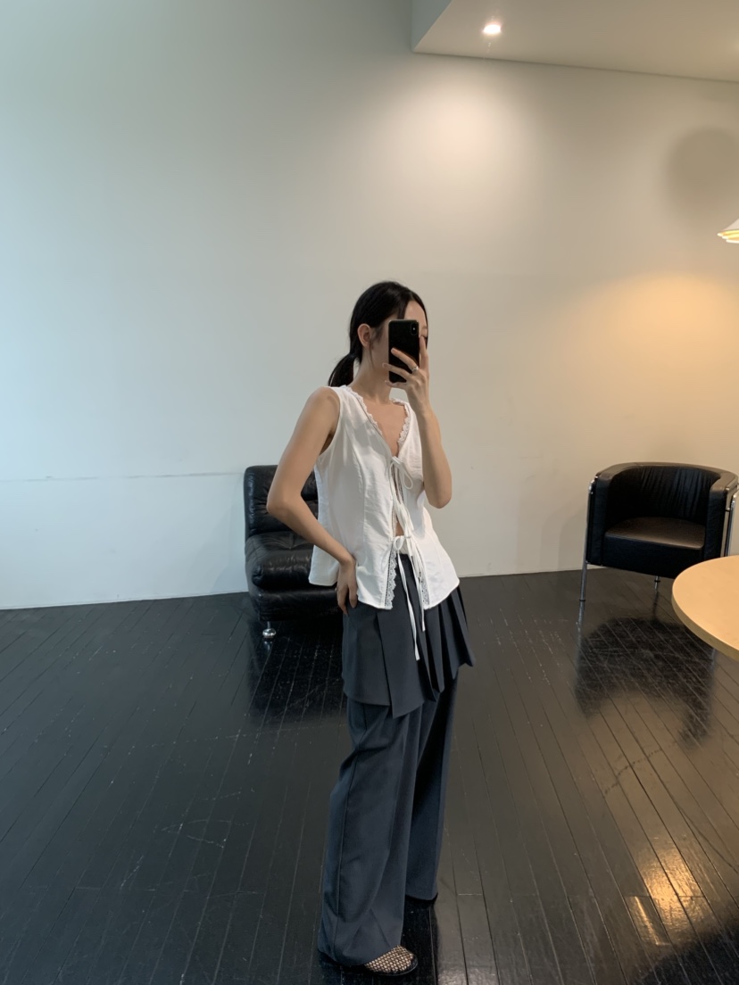 MURMUR韓國㊣直郵東大門代購女裝新款25春夏時尚休閑吊帶背心MURMUR吊帶/背心