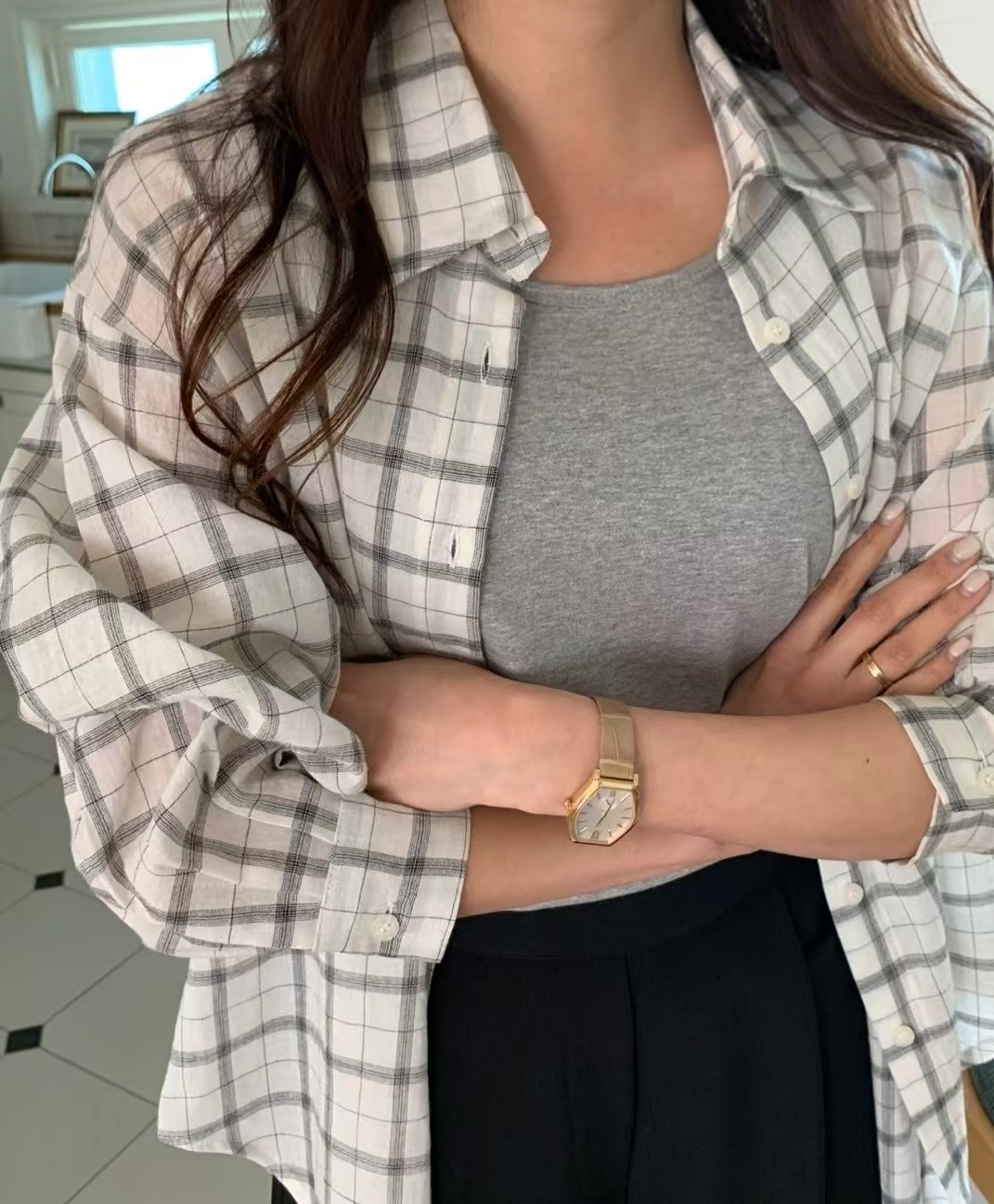 LUCKY ROOM韓國直郵㊣東大門實拍女裝新品熱賣時尚襯衫蕾絲衫LUCKY ROOM襯衫/蕾絲衫