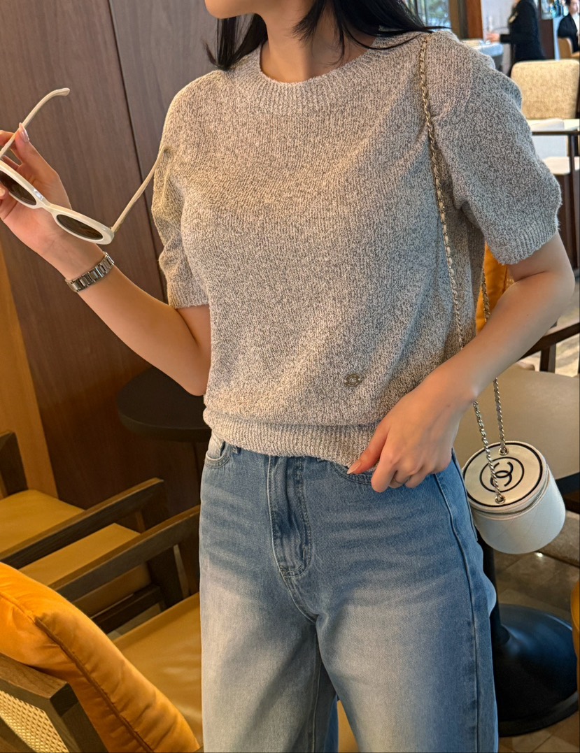 ON:UP直郵韓國代購㊣女裝新款時尚25春夏休閑人氣熱賣針織衫ON:UP針織衫