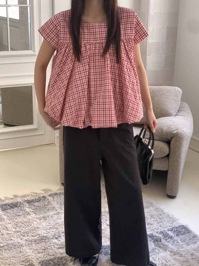 PEBBLE韓國直郵㊣東大門實拍女裝新款人氣熱賣襯衫蕾絲衫雙面PEBBLE/LAYER襯衫/蕾絲衫