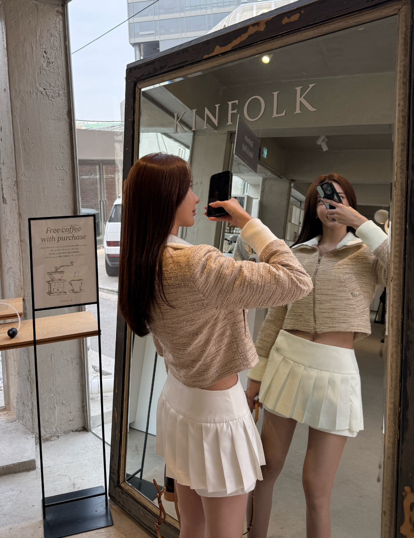 ON:UP韓國直郵㊣女裝新款熱賣休閑時尚推薦人氣25春夏裙褲百褶ON:UP裙褲