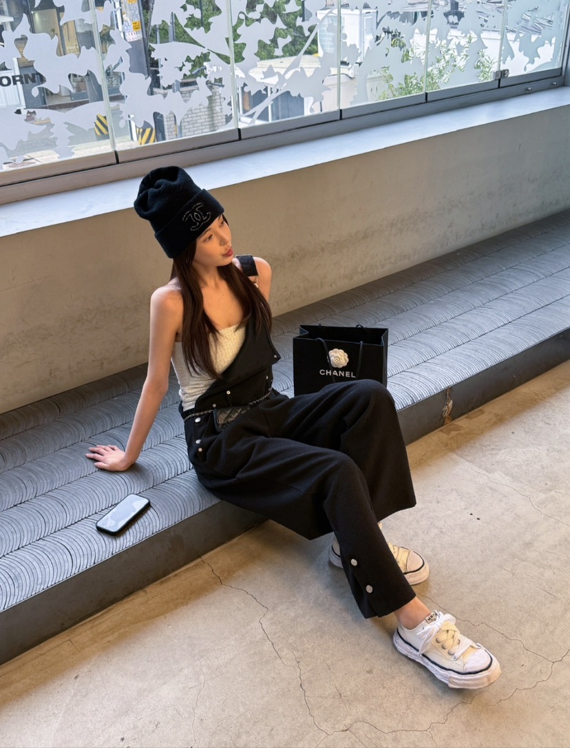 ON:UP韓國直郵㊣東大門實拍女裝新品休閑推薦時尚熱賣背帶褲ON:UP背帶褲