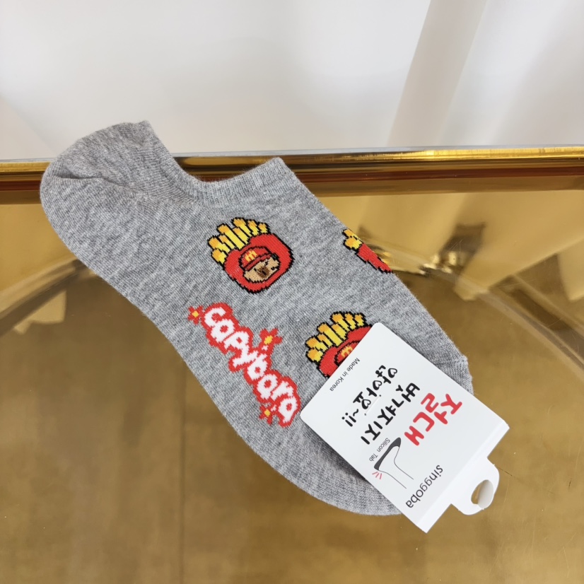 CACTUS-Q韓國直郵㊣女裝新品熱賣時尚推薦人氣25春夏休閑襪子CACTUS十雙起/可混搭襪子圖色3