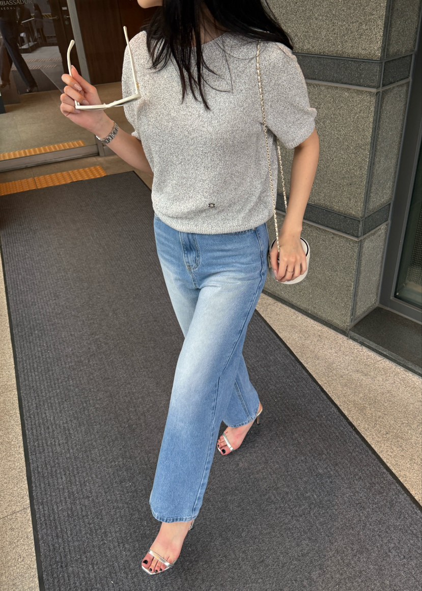 ON:UP韓國㊣直郵東大門代購女裝新款推薦人氣休閑25春夏牛仔褲ON:UP牛仔褲