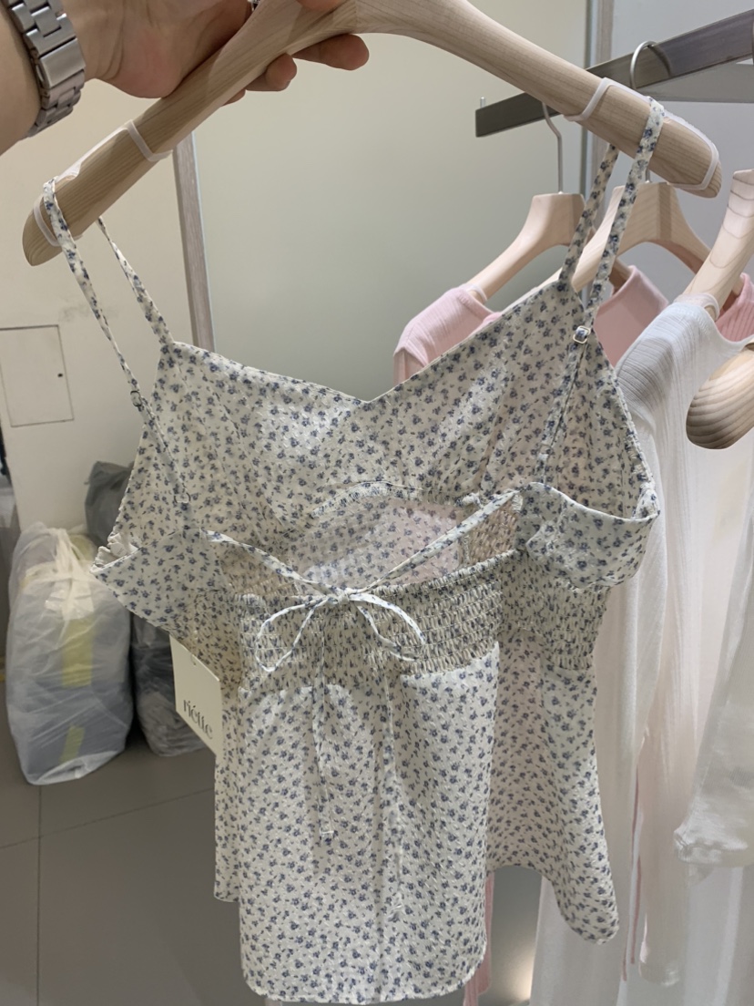 RIETTE直郵韓國代購㊣女裝新品時尚25春夏推薦熱賣吊帶背心RIETTE吊帶/背心