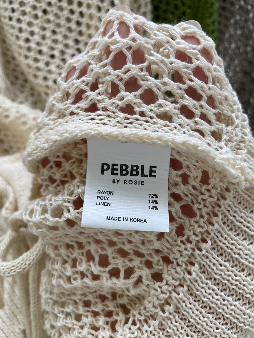 PEBBLE韓國直郵㊣女裝新款推薦休閑時尚熱賣人氣25春夏針織衫PEBBLE/LAYER針織衫