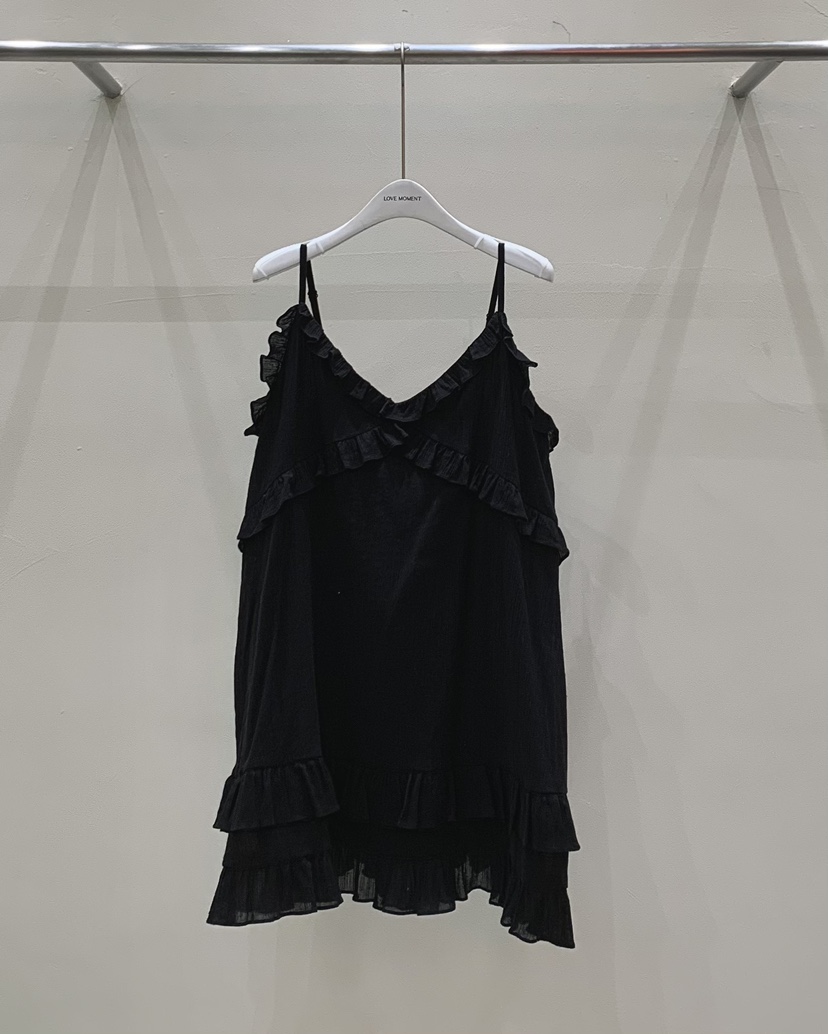 LOVE MOMENT直郵韓國代購㊣女裝新品推薦休閑連衣裙荷葉邊LOVE MOMENT連衣裙圖色3