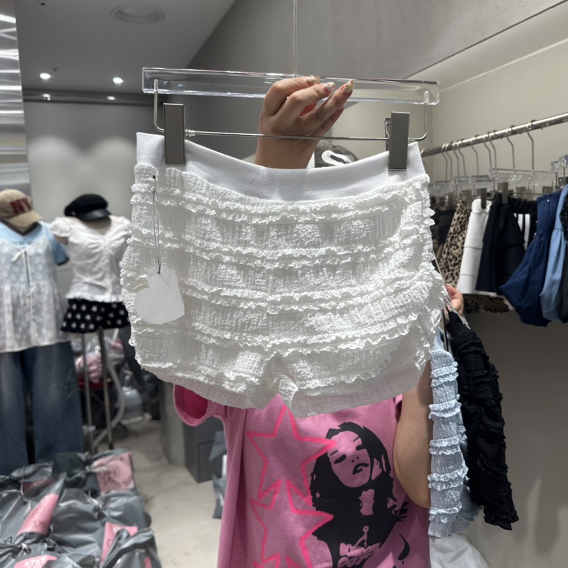 KIKI韓國直郵㊣女裝新款人氣熱賣25春夏推薦休閑時尚短褲蕾絲KIKI短褲