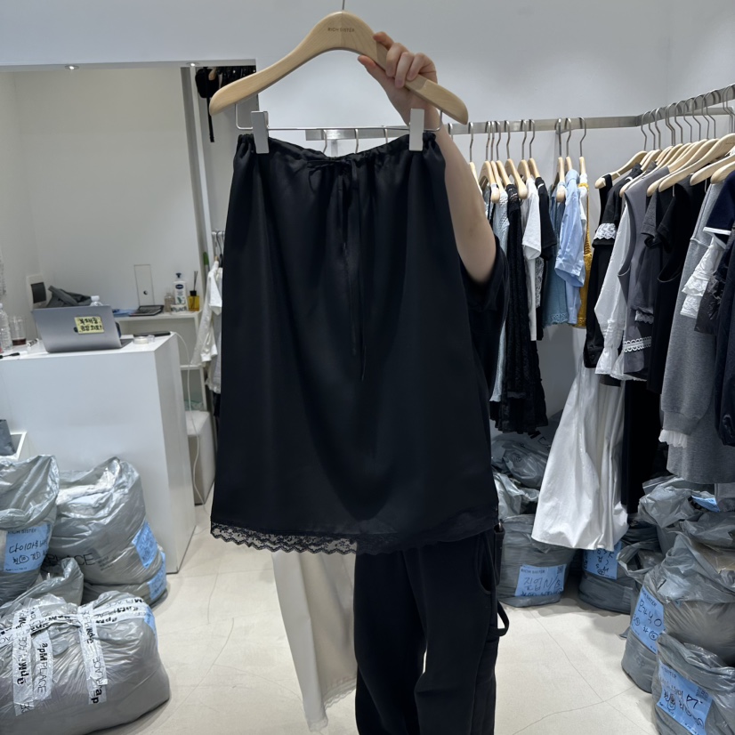 RICH SISTER韓國㊣直郵東大門代購女裝新品25春夏半身裙中短裙RICH SISTER半身裙/中短裙圖色2
