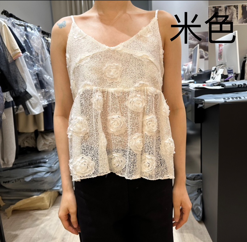 SOFTNESS韓國直郵㊣女裝新品推薦25春夏休閑熱賣吊帶背心緊身Softness/Cosmic吊帶/背心圖色2