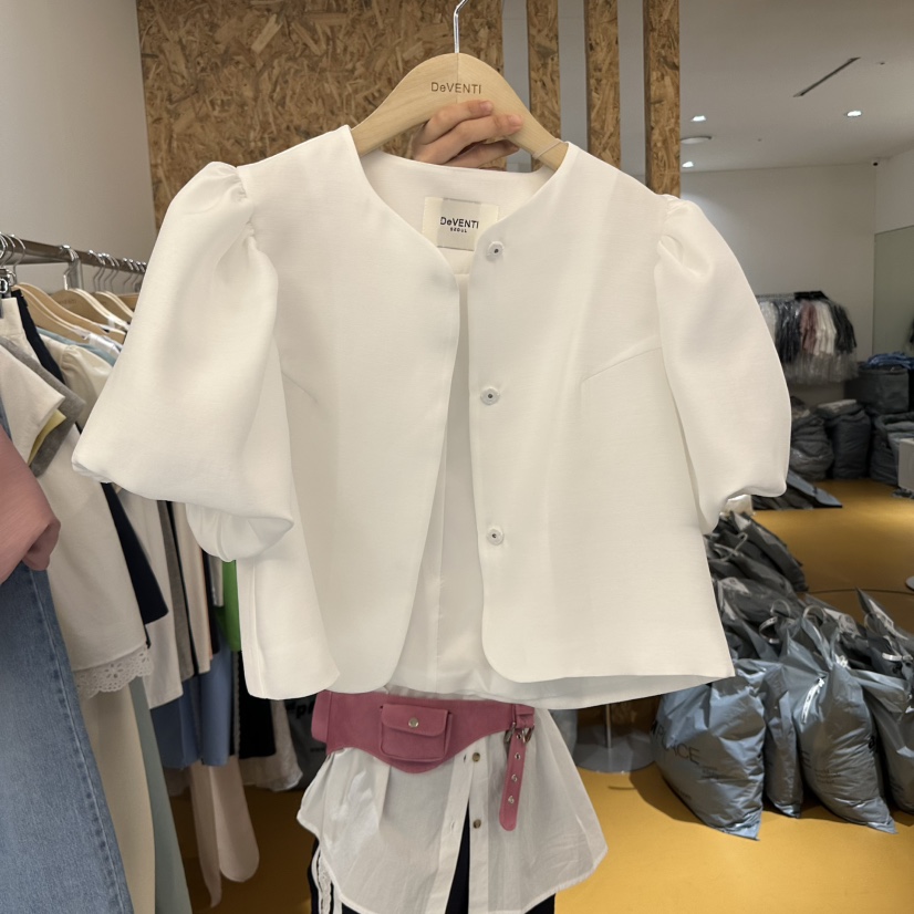 DE VENTI直郵韓國代購㊣女裝新品熱賣25春夏推薦襯衫蕾絲衫DE VENTI襯衫/蕾絲衫圖色1