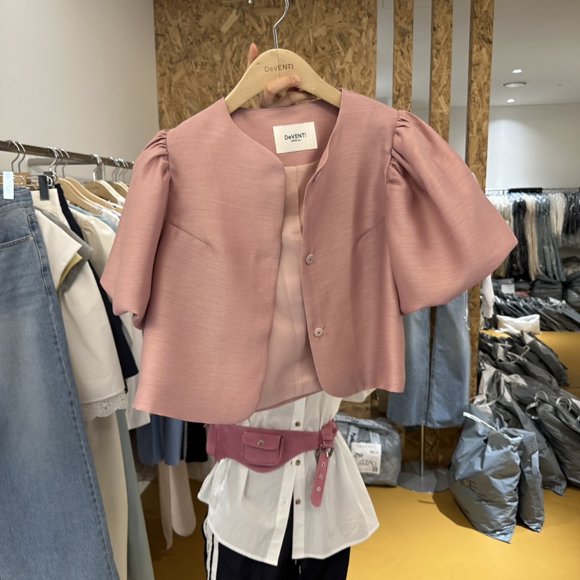 DE VENTI直郵韓國代購㊣女裝新品熱賣25春夏推薦襯衫蕾絲衫DE VENTI襯衫/蕾絲衫圖色2