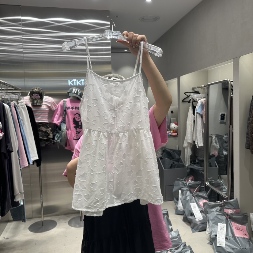 KIKI韓國直郵㊣東大門實拍女裝新款熱賣人氣休閑25春夏吊帶背心KIKI吊帶/背心