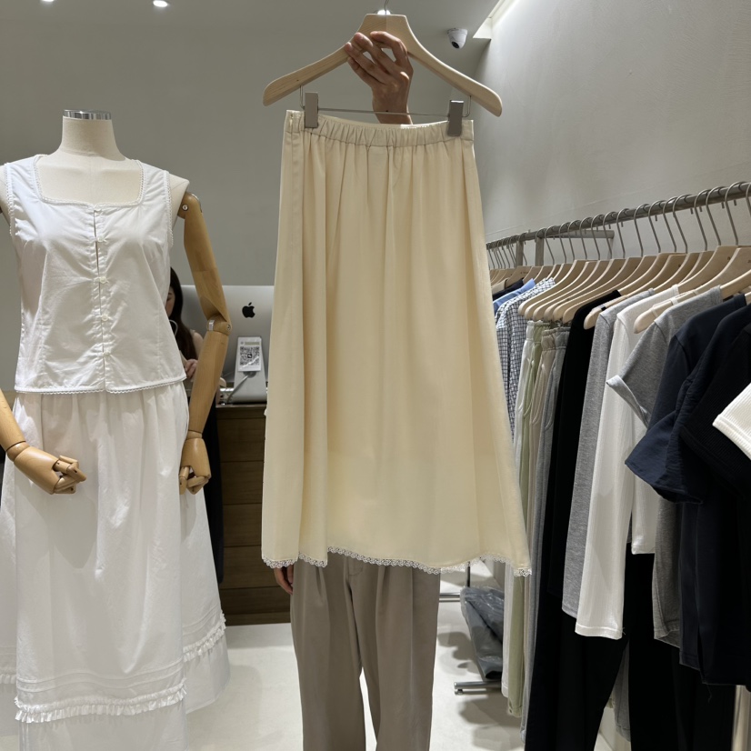 A WANT韓國直郵㊣女裝新品25春夏休閑時尚人氣推薦熱賣長裙A WANT長裙
