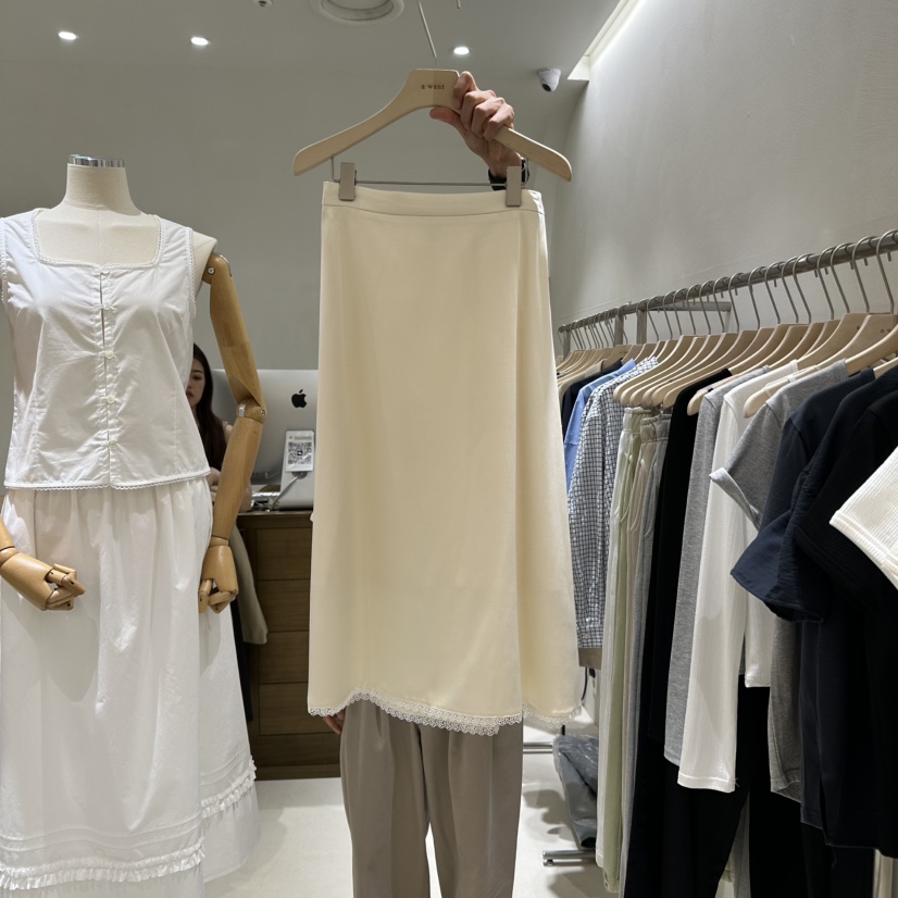 A WANT韓國直郵㊣女裝新品25春夏休閑時尚人氣推薦熱賣長裙A WANT長裙