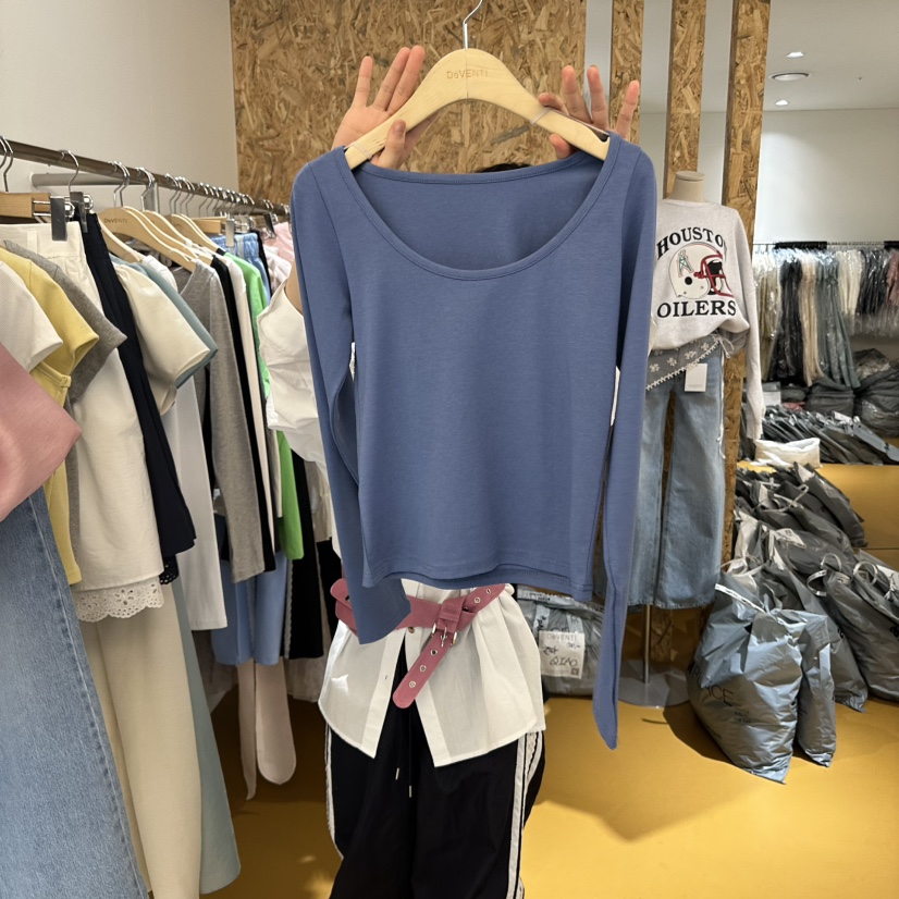 DE VENTI韓國直郵㊣女裝新品25春夏熱賣人氣休閑推薦長袖T恤DE VENTI長袖T恤圖色2