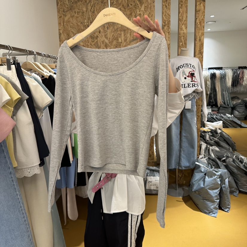 DE VENTI韓國直郵㊣女裝新品25春夏熱賣人氣休閑推薦長袖T恤DE VENTI長袖T恤圖色3