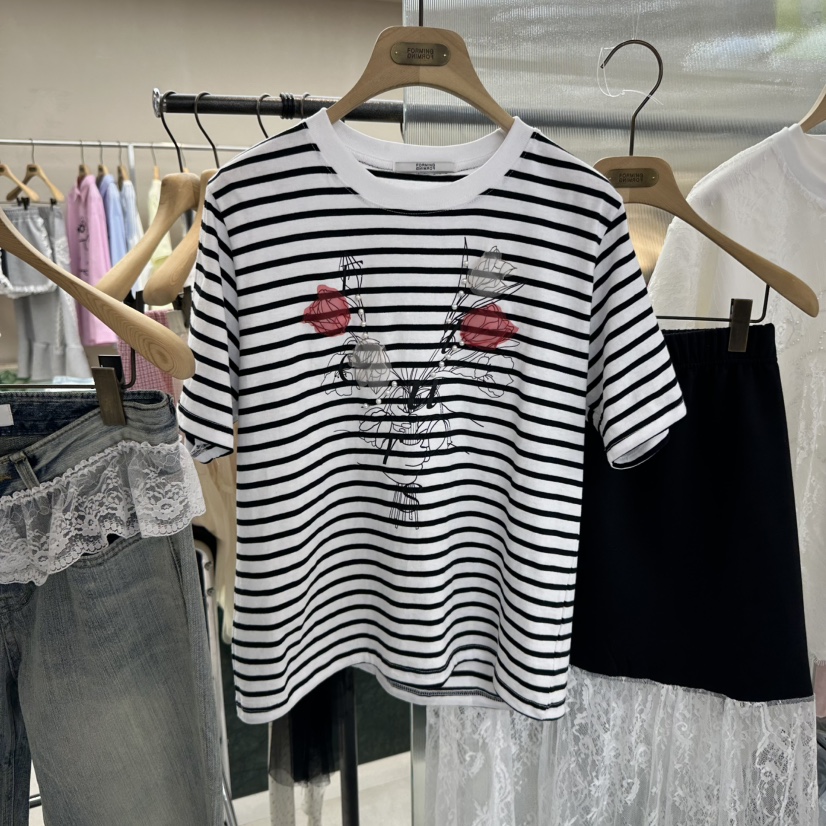 FORMING-P韓國㊣直郵東大門代購女裝新品熱賣時尚25春夏T恤FORMINGT恤圖色3