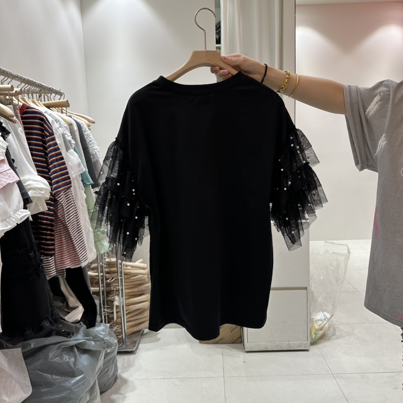 MINI UNNI韓國直郵㊣東大門實拍女裝新款休閑熱賣25春夏T恤MINI UNNIT恤