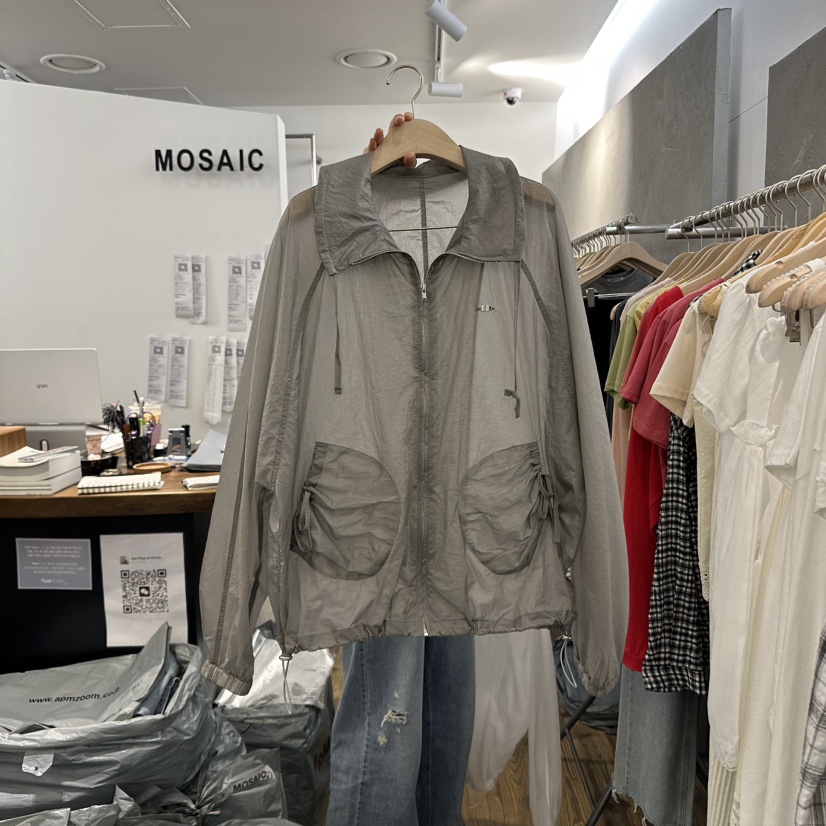 MOSAIC韓國直郵㊣東大門實拍女裝新款熱賣人氣時尚休閑夾克MOSAIC夾克圖色2
